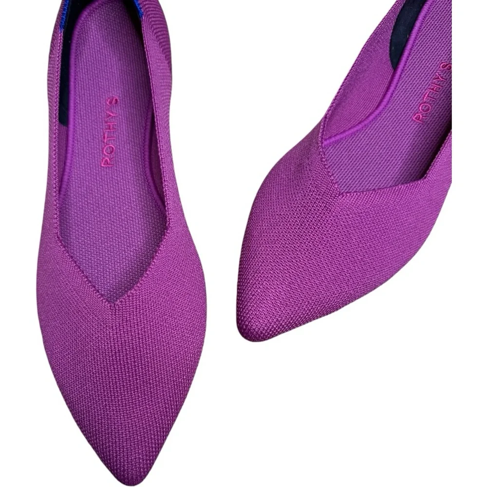 Rothy’s The Point Wild Orchid Ballet Flats 11.5 Slip-On Comfort NWOB - Picture 3 of 10